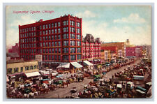 Haymarket Square, Chicago Illinois IL Postcard picture