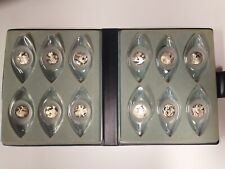 Franklin Mint Twelve Days of Christmas Sterling Ornaments picture