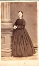 Lovely Woman in Elegant Dress, CDV Photo, c1860s #2007 picture
