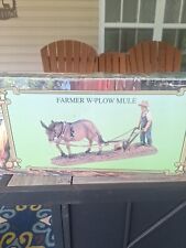 the horse lovers collection farmer w/plow mule picture