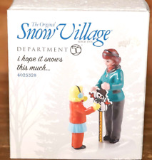 DEPT 56 I HOPE IT SNOWS THIS MUCH 4025328 SNOW VILLAGE CHRISTMAS picture