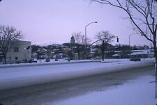 1974 Salt Lake City Utah Street Scene Snowy Winter Day Vintage 35mm Slide picture