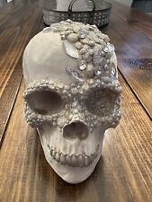 Decorative  bejeweled Tabletop Skull. Home Accent picture