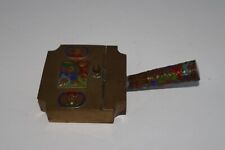 Vintage Chinese Brass Cloisonné Silent Butler Ashtray picture