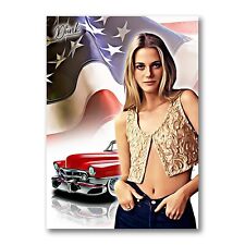 Peggy Lipton Pin-Up Patriot Sketch Card Limited 02/30 Dr. Dunk Signed picture