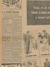 Black Dahlia Murder.  Butchered Corpse Identified LA Sadist  January 17 1947 B20 picture