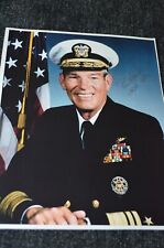 4* Admiral Richard Macke Signed 8x10 Photo - Navy Commander US Pacific Command picture