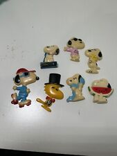 Vintage 1958-1960s Snoopy Woodstock Magnets Peanuts  picture