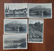 5 vintage postcards lot (early-mid 1900's); Europe Switzerland Luzern picture