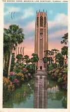 Postcard FL Mountain Lake Sanctuary Singing Tower Posted 1938 Vintage PC H5308 picture