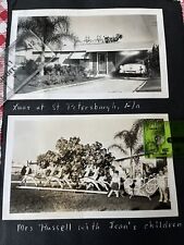 CHRISTMAS in ST. PETERSBURGH FL FLORIDA 1950 Family Photos HOUSE SANTA Reindeer picture