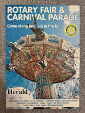 1990s Worthing Carnival and Rotary Fair/Stevens Funfair fairground poster picture