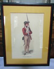 Vintage Revolutionary Soldier Print- 1st PA Battalion- Desvarreux Larpenteur  picture