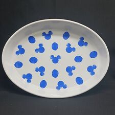 Mickey Mouse Icon Blue Collection Stoneware Casserole Dish *New* picture
