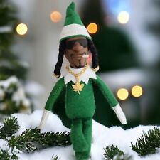 Snoop Dogg Elf Funny Christmas Decoration Shelf Elf Green Leaf  picture