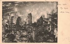 New York City Night View Great White Way NY New York Postcard A99 picture