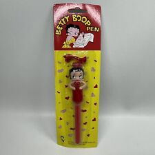 Vintage 90s Betty Boop Ink Pen Red Plastic With Cord NOS Sealed picture