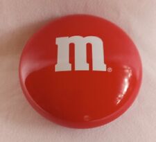 M&M Mars Collectibles Chocolate Candy Stamped Metal Candy Tin Red Empty picture