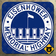 Kansas Eisenhower Memorial Highway Wichita Abilene K-15 marker road sign 15x15 picture