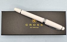 Cross Bailey Light Fountain Pen Polished White Resin Fine Point NEW AT0746-2FS picture