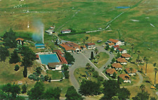 Calistoga California, Pacheteau's Hot Springs Aerial View Advert, VTG Postcard picture