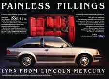 1981 Mercury Lynx Painless Original Advertisement Print Art Car Ad D204 picture
