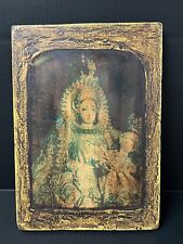 CARVED WOOD PHILIPPINE ICON OF OUR LADY OF THE ROSARY OF MANAOG picture