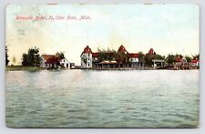 1908~Riverside Hotel~St. Clair Flats~Detroit Michigan MI~Antique VTG Postcard picture