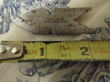 Vtg. L. S. S. Co. Athol, Mass. Small Arrow Shaped Angle 60 Degrees Metal Ruler picture