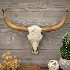 Western Longhorn Skull Steer Bull Skull Southwestern Hanging Wall Decor Resin picture
