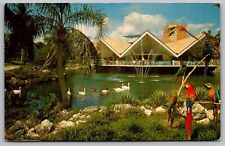 Hospitality House Lagoon Busch Gardens Tampa Florida Anheuser Brewery Postcard picture