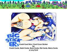 Hot Anime Girls Manga Credit Card Skin Cover SMART Atm Decal picture