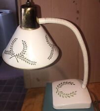 Vintage Metal Toleware Gooseneck Adjustable Lamp Table Or Hang On Wall ￼ Fun picture