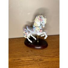 Lenox 1987 The Carousel Horse white with blonde mane 8” picture