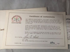 COA Certificate Authenticity ONLY World Gallery Cordelia Doll by Lori Ladd picture