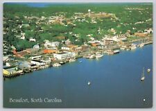 Aerial View of Beaufort NC North Carolina Intercoastal Waterway 4x6 Postcard picture