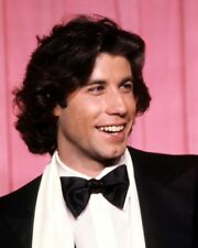 John Travolta 8x10 Real Photo candid smiling in tuxedo 1975 picture