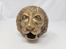 Vintage Brass Lion Head Made In India picture