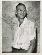 1963 Press Photo Danny Weil, Ham radio operator with call sign VP2VB. picture