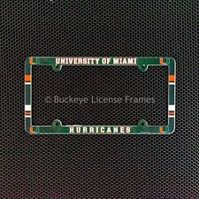 University of Miami Hurricanes Full Color Plastic License Plate Frame picture