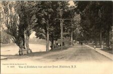 EARLY 1900'S. VIEW OF MIDDLEBURG RIVER & RIVER ST. MIDDLEBURG, NY POSTCARD q4 picture