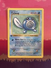 Pokemon Card Poliwag Shadowless Base Set 1st Edition Common 59/102 Near Mint picture