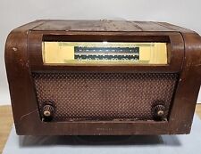 1947 Philco Model 48-150 Transitone AM Band Tube Radio Wood Cabinet Good Face picture