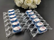 US 12pcs Blue Bead Rosary in Candy Box wOrganza Bag for Recuerdo De Bautizo picture
