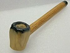 New Poplar & Oak Wood UNIQUE Smoking Pipe Handmade Artisan Tobacco Crafted OOAK picture