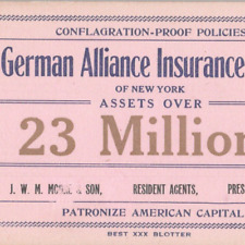 1920s German Alliance Insurance Association Of New York Prescott Arizona #1 picture