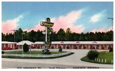 Pittsburgher Motel Nahunta, GA Georgia Hotel Advertising Vintage Linen Postcard picture