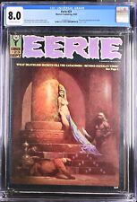 EERIE #23 CGC 8.0 - OW/WP - VF - CLASSIC FRANK FRAZETTA COVER picture