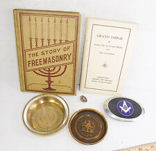 Freemasonry Lot Masons Book and Item Lot AASR picture