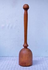 Primitive Hand Turned Wooden Food Stomper ~ Farmhouse Pounder Masher picture
